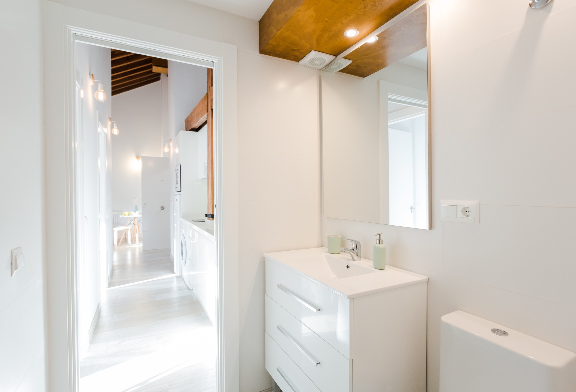 Light modern bathroom and kitchen