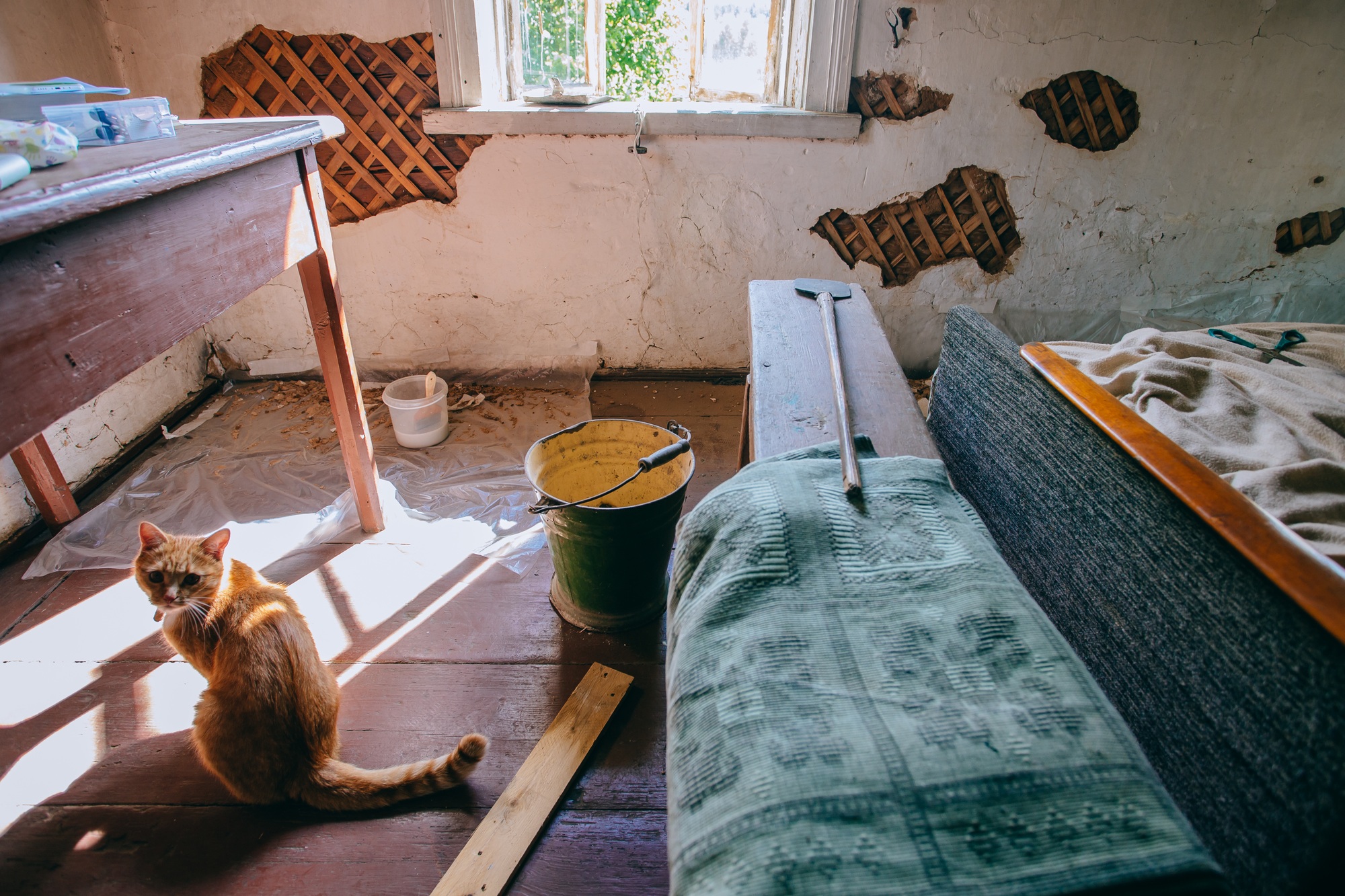 renovation work in the village house